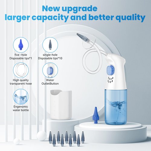 Ear Dryer - Rechargeable Ear Water Remover - Manual Ear Irrigation Flushing System