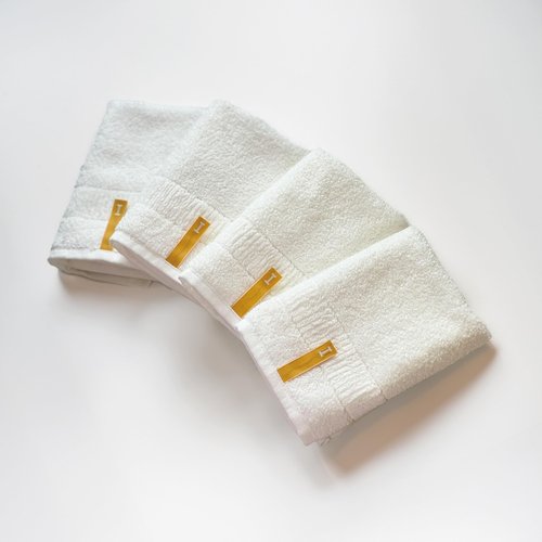 Highly Absorbent Organic Cotton Washcloths, Soft & Durable Face Towels, Made in Japan, Oeko-Tex Class 1 Certified, 7.1 x 7.1 inch, White, Pack of 4 – Proof of Purity