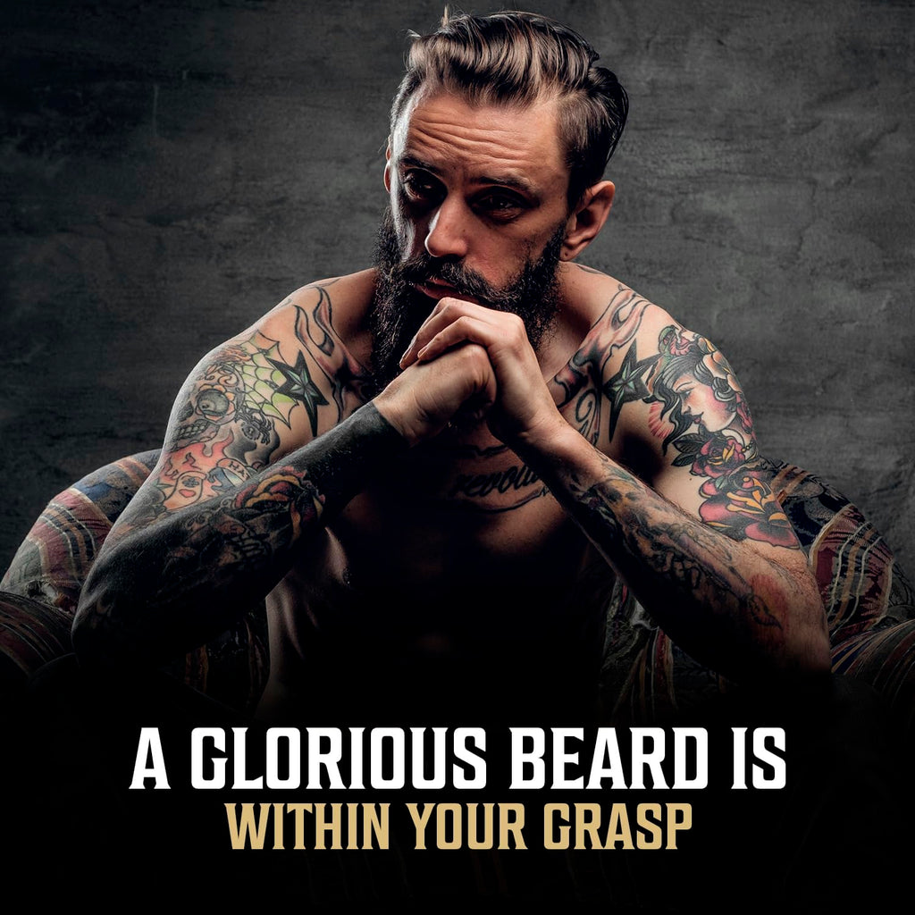 Viking Revolution - Ultimate Beard Kit Spiced Vanilla - Beard Grooming Kit for Men with Beard Brush, Beard Comb, Beard Balm, Beard Oil, Beard and Moustache Scissors - Husband Gifts for Men