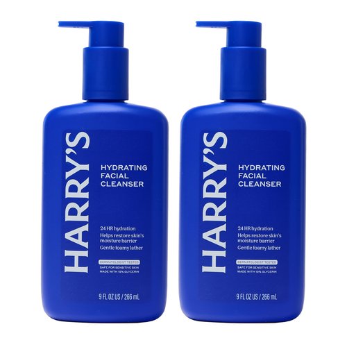 Harry's Hydrating Facial Cleanser for Men - (2 Pack) 9 fl oz - Men's Face Wash for Sensitive Skin