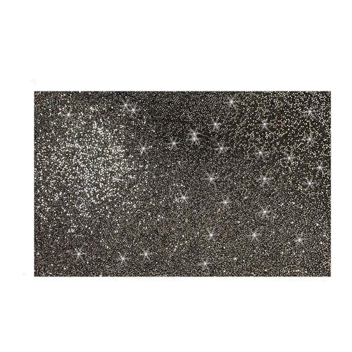 EBANKU Shiny Nail Table Mat, Nail Art Hand Rest Pad for Nail Art Cushion Pillow, Washable Portable Manicure Tool（Black）