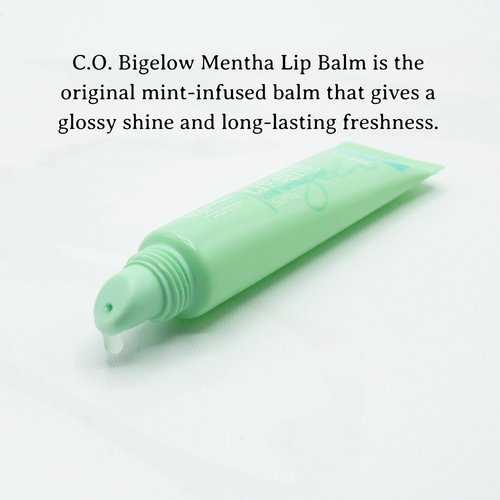 C.O. Bigelow Assorted Lip Balm Tubes Trio, Rose Salve, My Favorite Lip Balm, & Mentha Shine, Pack of 3 Lip Care Set, 0.5 oz