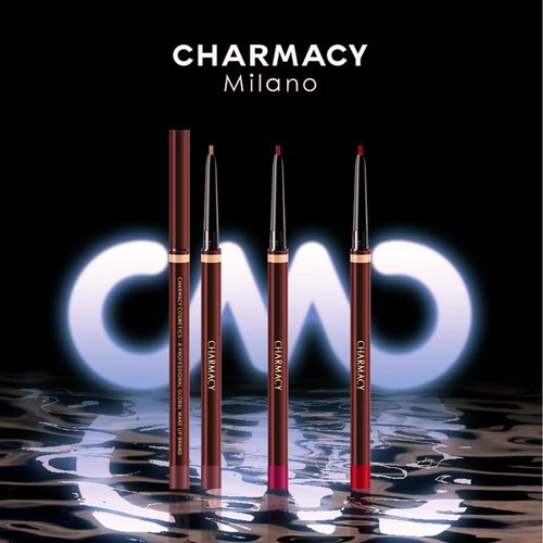 CHARMACY Twist Up Lip Liner Pencil - Waterproof, Smudge-Proof Formula | High Pigment, Vegan | Universal Shades #03