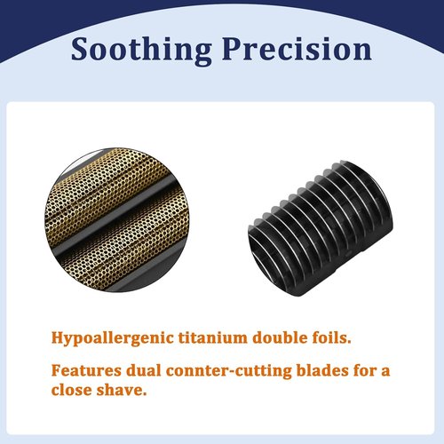BaBylissPro Professional Black Shaver Replacement Foil & Cutters - Compatible with FXONE Shaver (Gold)