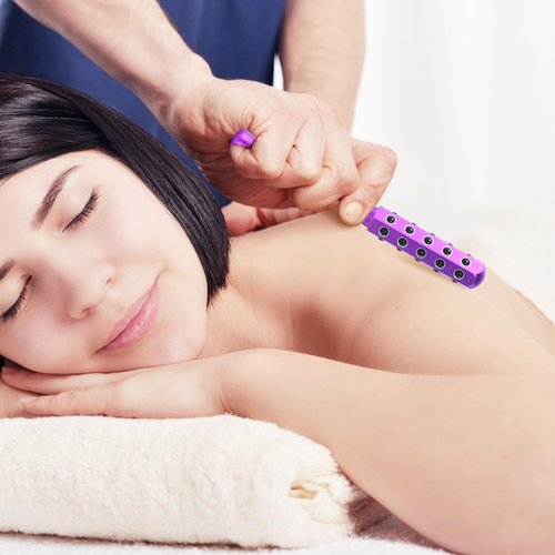 Up Lifting Massaging Beauty Roller Radiance Roller 30 Germanium Stone Face Roller for Uplift and Skin Care,Uplifting Face Massager for Valentines Day Gifts (Purple)