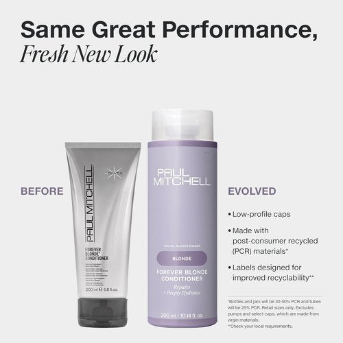 Paul Mitchell Forever Blonde Conditioner - Deeply Hydrates & Repairs Bleached Hair | 33.8 Fl Oz