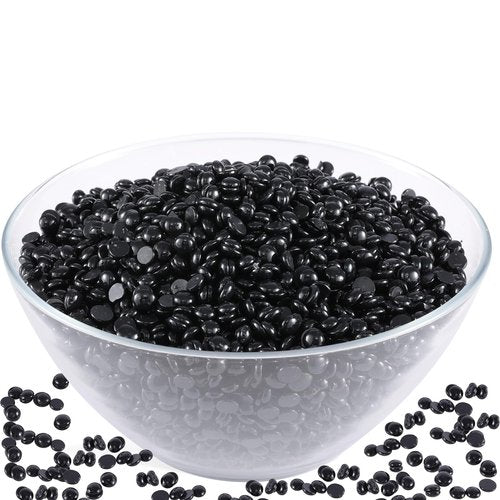 PURPLESKY 5lbs Hard Wax Beads Bulk, Professional Hair Removal Wax Kit for Coarse Hair & Sensitive Skin, Low Temperature, Microwavable, Painless Brazilian, Bikini, Face, Leg, Body Home Use, Black