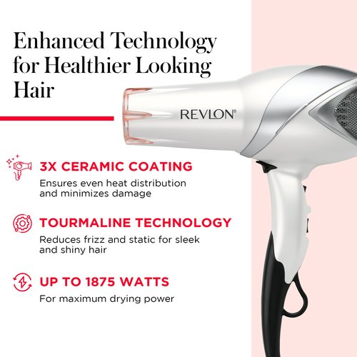 Revlon 1875W Infrared Hair Dryer for Faster Drying & Maximum Shine