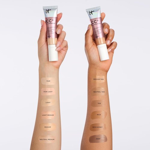 IT Cosmetics CC+ Cream Illumination - Radiant Full Coverage Foundation With SPF 50+ & Anti-Aging Serum | 1.08 fl oz