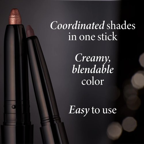 Laura Geller New York Swipe-N-Line Dual-Ended Eyeshadow & Eyeliner - Classic Onyx/Champagne - Waterproof, Creamy Finish
