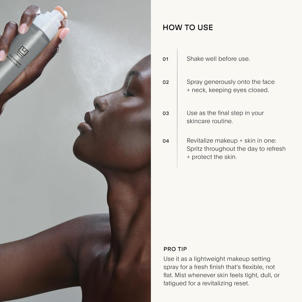 U Beauty BARRIER Bioactive Face Mist - Hydrating Hyaluronic Acid Spray for All Skin Types | 30mL
