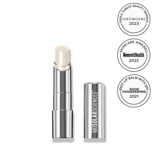 MDSolarSciences Tinted Sheer Lip Balm SPF 30 - Hydrating Vegan Sunscreen with Shea Butter & Jojoba Oil | 0.15 oz, Crystal
