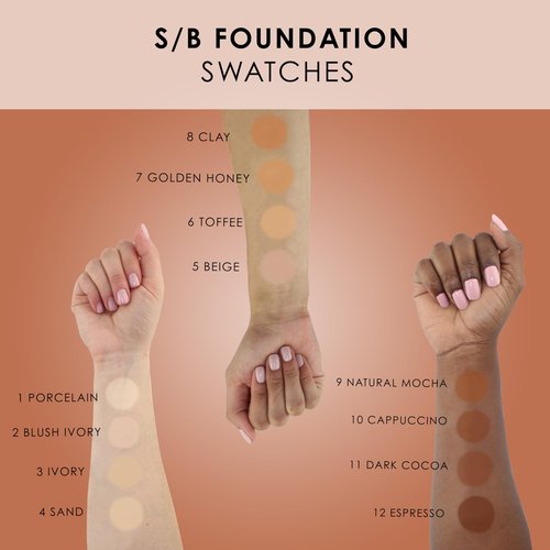 TEMPTU S/B Silicone-Based Airbrush Foundation: Professional Long-Wear Liquid Makeup, Sheer To Full Coverage For A Hydrated, Healthy-Looking Glow & Luminous, Dewy Finish On All Skin Types, 005 Pure Beige, 1 Fl Oz