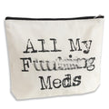 ZUCOLUS Funny Letter Print Travel Medicine Bags Makeup Bag,Nurse Practitioner Gifts for Women,Med Bag For Girl