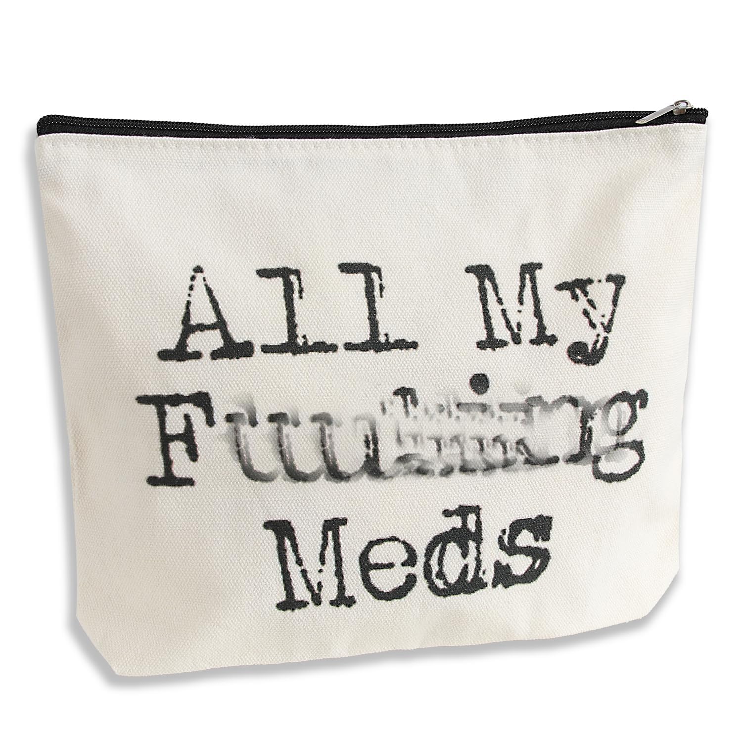 ZUCOLUS Funny Letter Print Travel Medicine Bags Makeup Bag,Nurse Practitioner Gifts for Women,Med Bag For Girl
