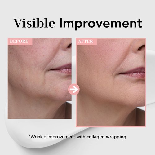 NOWATER Collagen Wrapping Mask, Elasticity Improving, Hydrating, Firming - Hydrolyzed Collagen & Peptide, Glass Skin Peel Off Mask, Korean Skincare for Face (2.4 fl.oz)