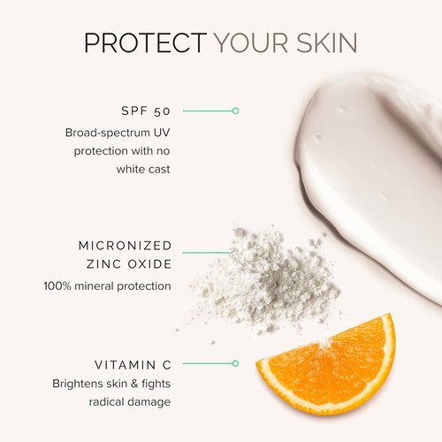 MDSolarSciences Mineral Moisture Defense SPF 50 Sunscreen - Broad Spectrum Protection for Face & Body