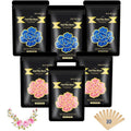 Bouvetan 1.3Lb/21oz Wax Beads for Brazilian, Eyebrow, Face, Bikini, Legs, Arms Waxing - 6 Packs with 10 Wax Spatulas for Women and Men