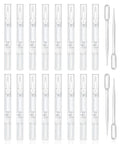 uadbau 16 Pcs 3ml Empty Cuticle Oil Pen with 4 Pcs Transfer Pipettes - Transparent Nail Oil Twist Pens with Brush Tip for Nail Oil, Eyelash Growth Liquid, Cosmetic Lip Gloss Container Applicators