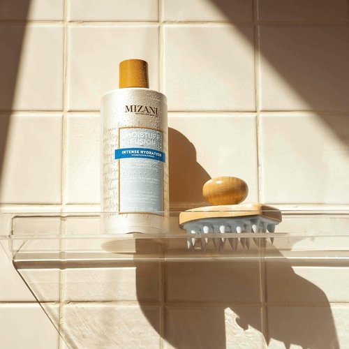 Mizani Moisture Fusion Clarifying Shampoo - Gentle Cleanse with Charcoal for Curly Hair