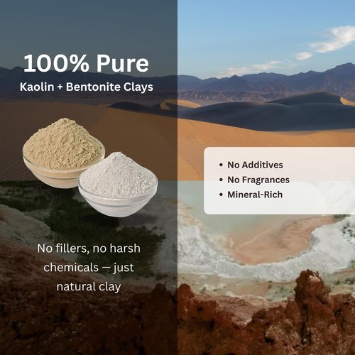 Amish Farms Kaolin Clay Mask for Face – Gentle Facial Clay Mud Mask with All Natural Kaolin & Calcium Bentonite | Face & Body | 16 oz | Made in USA