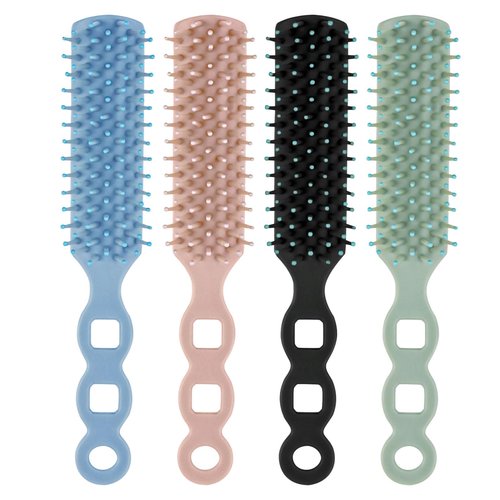 Gisdo Bulk Hair Brushes for Homeless, 100 Pieces Hair Brush Bulk for Curly Wavy Hair Blow Drying Styling Detangling Suitable for Shelter, Hotel(Colorful)