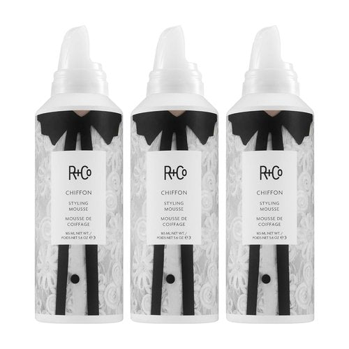 R+Co CHIFFON Styling Mousse - Lightweight Hair Foam for Volume & Texture, Suitable for All Hair Types