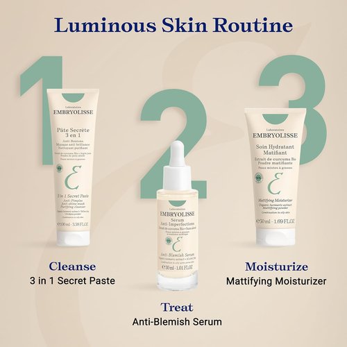 Embryolisse Anti-Blemish Face Serum - Effective Treatment for Oily Skin & Blackheads | 1.01 Fl Oz