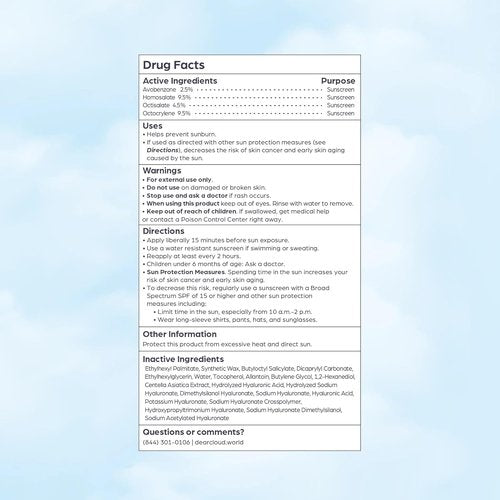 Dearcloud Sunny Defense Sunscreen Stick SPF 50+ PA++++ | Travel-Friendly Korean Sunscreen (0.68 oz)