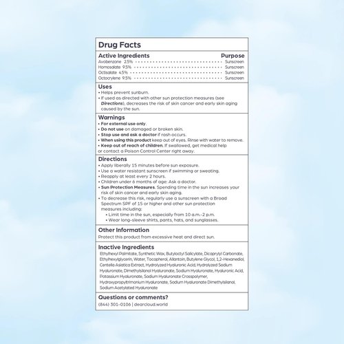 dearcloud Sunny Defense Sunscreen Stick SPF 50+ PA++++ – Korean Sunscreen for Face & Travel Size (.68 oz)