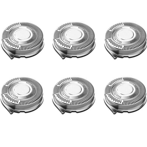 SH50 Replacement Blade Heads for Philipss Norelcos Series 5000 Electric Shavers Blades Head for AquaTouch(S5xxx) PowerTouch(PT8xx PT7xx) and AquaTouch(AT8xx AT7xx) (6 PACK)