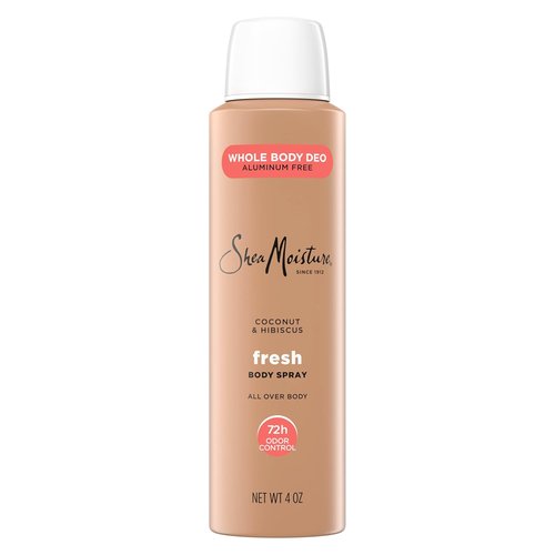 SheaMoisture Whole Body Deodorant Spray - Fresh 72H Odor Control, Aluminum-Free, 4 oz