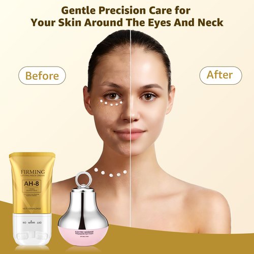 Botanikind AH-8 Neck-Eye Care Tightening & Revitalizing Set -Smooth of Fine Lines, Eye & Neck Treatment, Skin Moisturizer, Deep Moisturizing Skincare All Skin Types