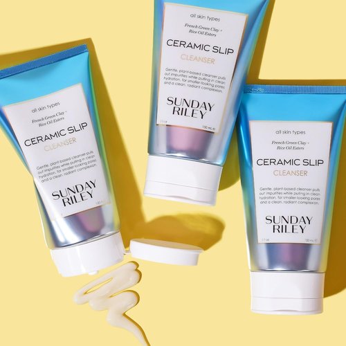 Sunday Riley Ceramic Slip Cleanser - Gentle Foaming Face Wash | 5 Fl Oz for All Skin Types