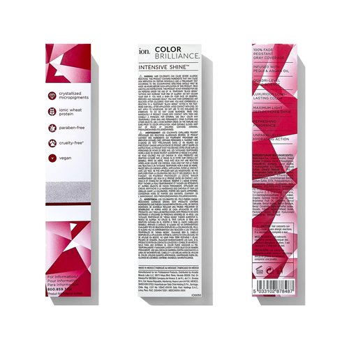 Ion True Tones Permanent Crème Hair Color - Rich Crimson for Dark Hair - Long-Lasting Vibrancy