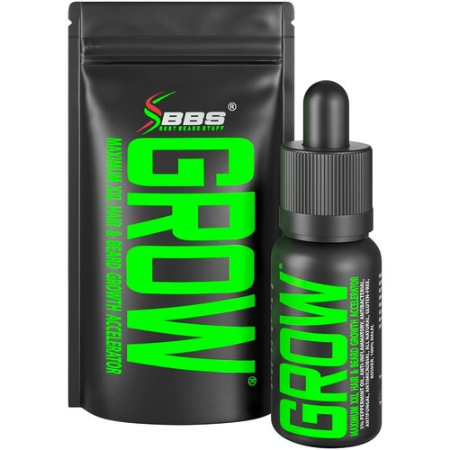 Beard Growth Serum by GROW | Maximum XXL Beard Oil for Men - Thickens & Fills Patches
