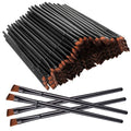 200 Pieces Disposable Angled Eyebrow Brushes Bulk,Eyeliner Brow Tint Brushes,Eye Shadow Applicator Sticks Disposable Makeup Brushes,Salon Beauty Cosmetic Make up Tool Esthetician Supplies
