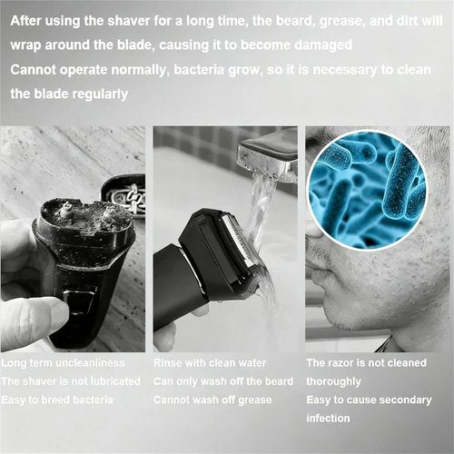 Braun Shaver Cleaning Fluid - Compatible Refill Cartridges CCR for Series 3, 5, 7, 9 | 2-Pack with Lemon Scent