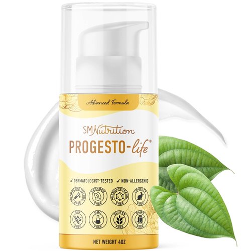 SMNutrition Advanced Progesto-Life Balancing Skin Cream for Women 4oz | Cosmetic Skin Cream | Dermatologist-Tested, Hypoallergenic & Cruelty-Free | 96 Applications