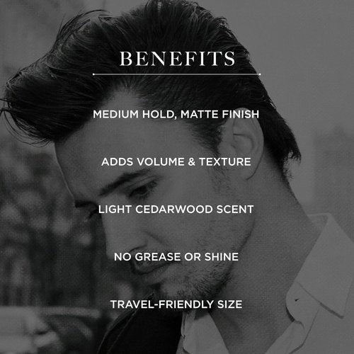 Caswell-Massey Hair Pomade - Matte Finish Styling for All Hair Types | Strong Hold & Volume, 1.9 Oz