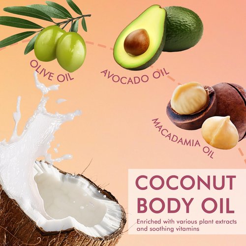 Sunscreen Body Glow Oil【SPF 50】【Lightweight】【Natural Ingredient】Shimmer Broad Spectrum Shimmer Sunscreen For Face and Body, AMBER