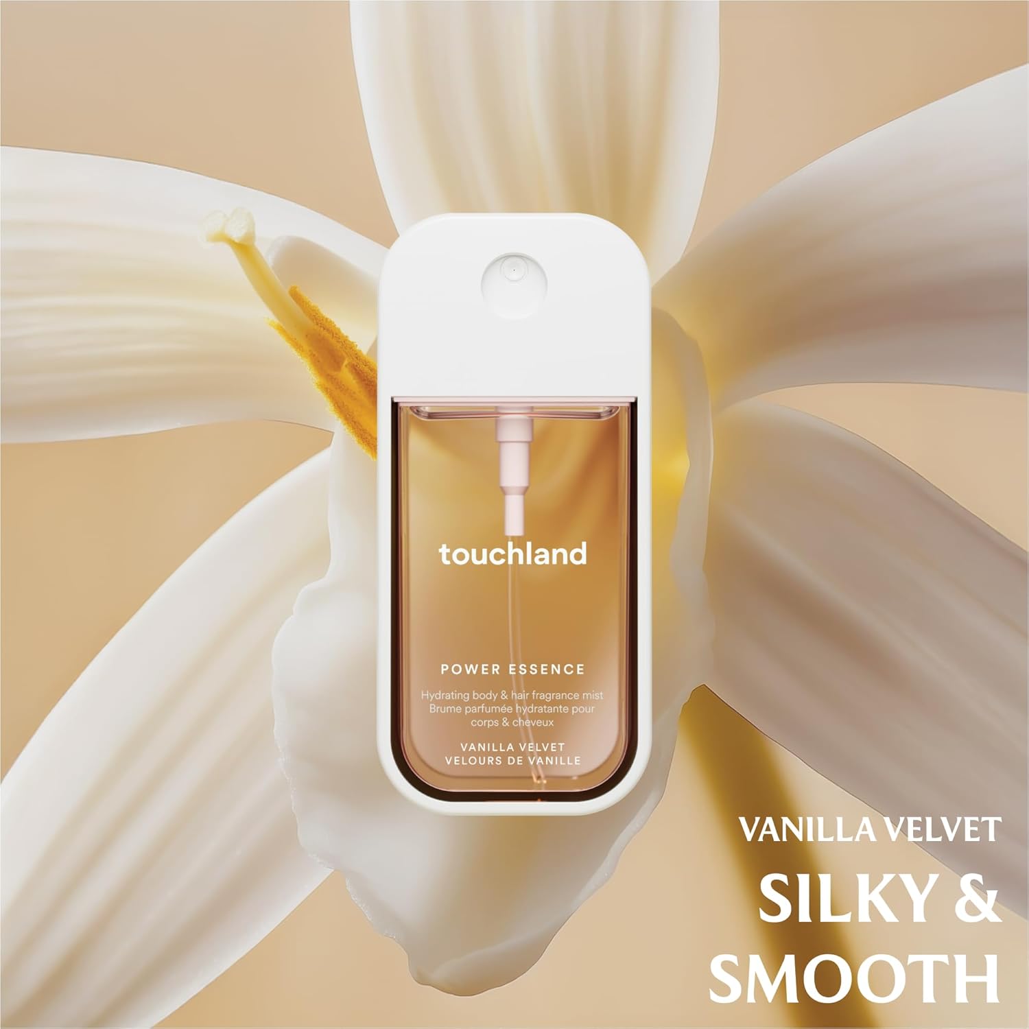 Touchland Sweet Rush - Hydrating Vanilla Velvet Body & Hair Mist | Wild Watermelon Hand Sanitizer Spray - Travel Size Gift Set