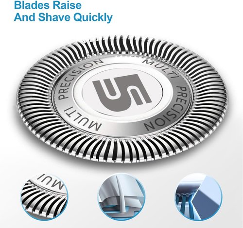 Philips Norelco SH50 Replacement Heads - Electric Shaver Blades Compatible with 5000 Series | 6-Pack