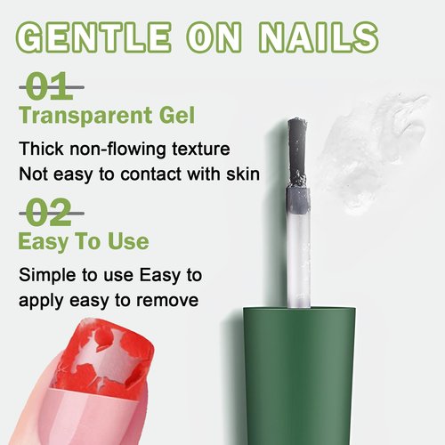 QIUFSSE Magic Remover Gel Polish,3PCS Gel Nail Remover,Professional Gel Remover for Nails,Quickly and Easily Removedor de Esmalte Gel (15ML)