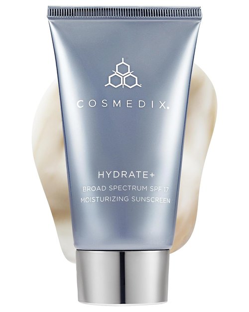 COSMEDIX Hydrate Plus Sunscreen - Broad Spectrum SPF 17 Moisturizing Face & Body Sunblock for Radiant Skin - 60 g / 2 oz