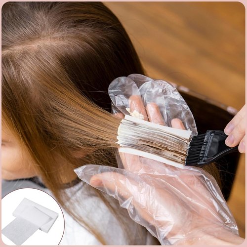 Skiennix 120 Pcs Hair Perm Papers - High Temperature Resistant Curling Sheets for Salon Use
