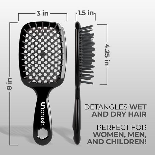 FHI Heat Detangling Brush - Pain-Free Brushing for All Hair Types | Durable DuoFlex Bristles, Lightweight Design