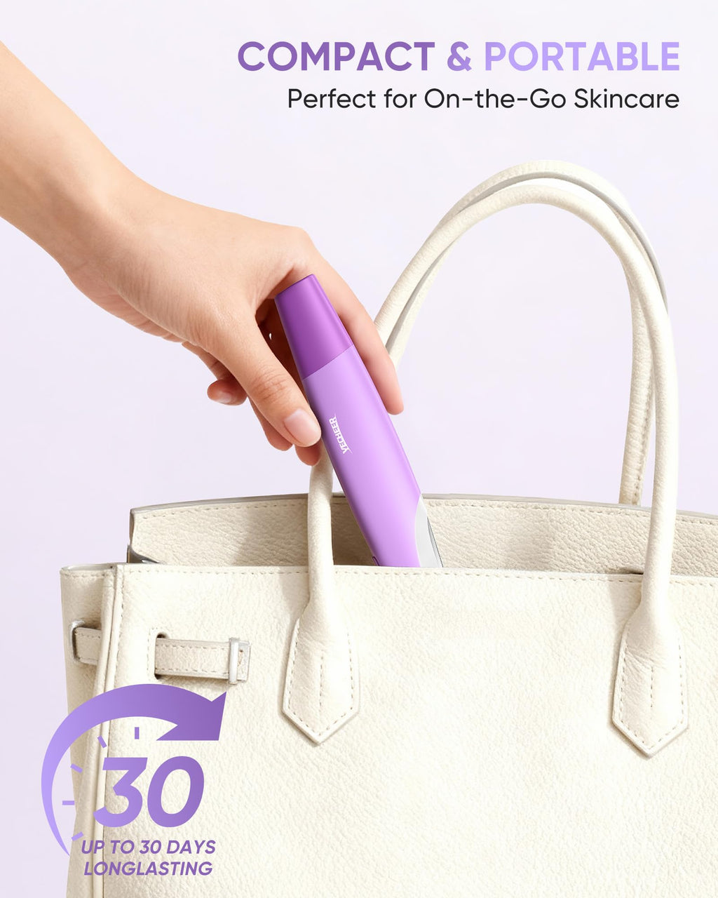 Yecheer Dermaplane Razor for Women face: Sonic Dermaplaning Tool for Smooth & Flawless Skin