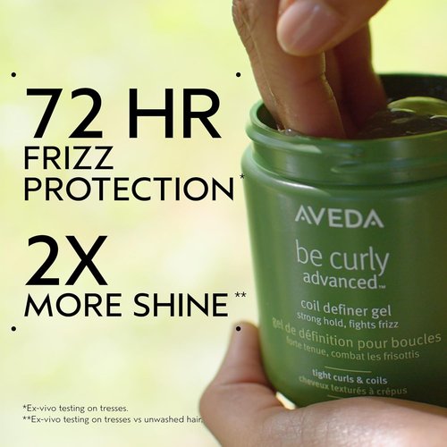 Aveda Be Curly Advanced Coil Definer Gel - Strong Hold for Coily Hair | Defines & Protects from Humidity | 8.8 Ounce