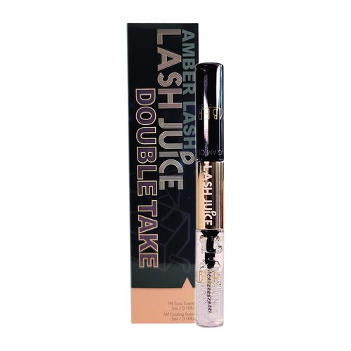 Lash Juice by Amber Lash, 3-in-1 Coating Essence and sealant for Eyelashes with Extensions and or Lift Perm, Protect and Nourish to Promote Healthy Eyelash 10ml / 0.34 fl oz Total(Double Take)